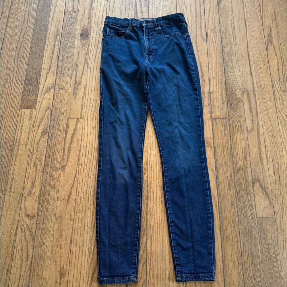 Everlane high rise skinny jeans dark blue 26 regular